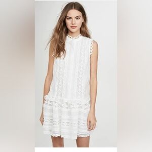 Endless Rose White Lace Mini Dress